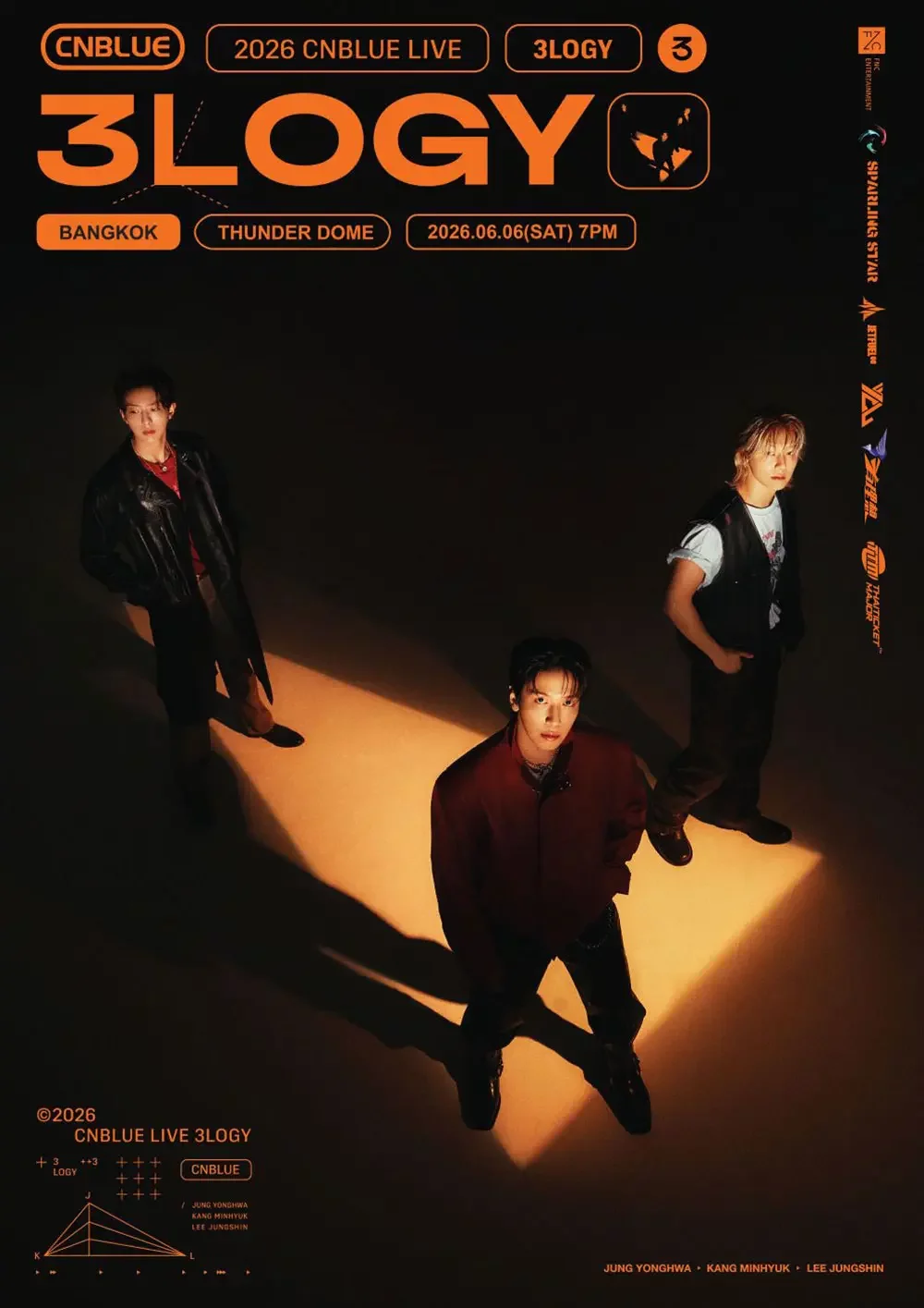 CNBLUE「3LOGY」世界巡回演唱会曼谷站项目图片。