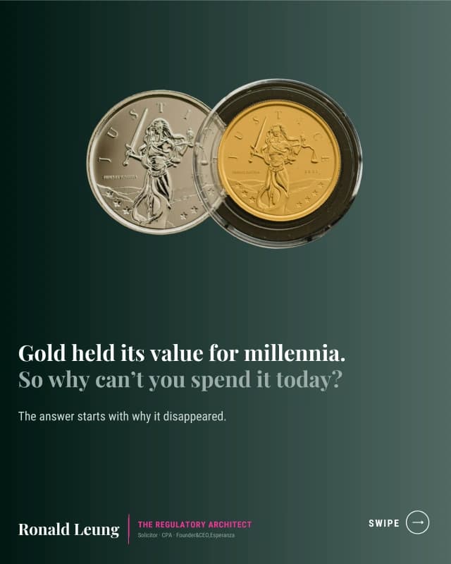 Gold held its value for millennia — original slide 1 of 8