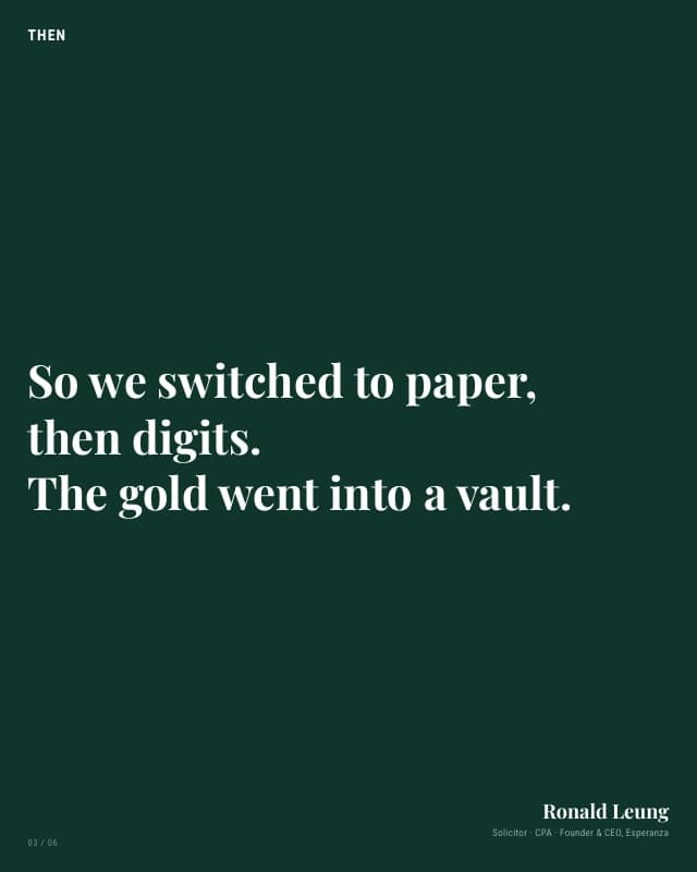 Gold held its value for millennia — original slide 3 of 8