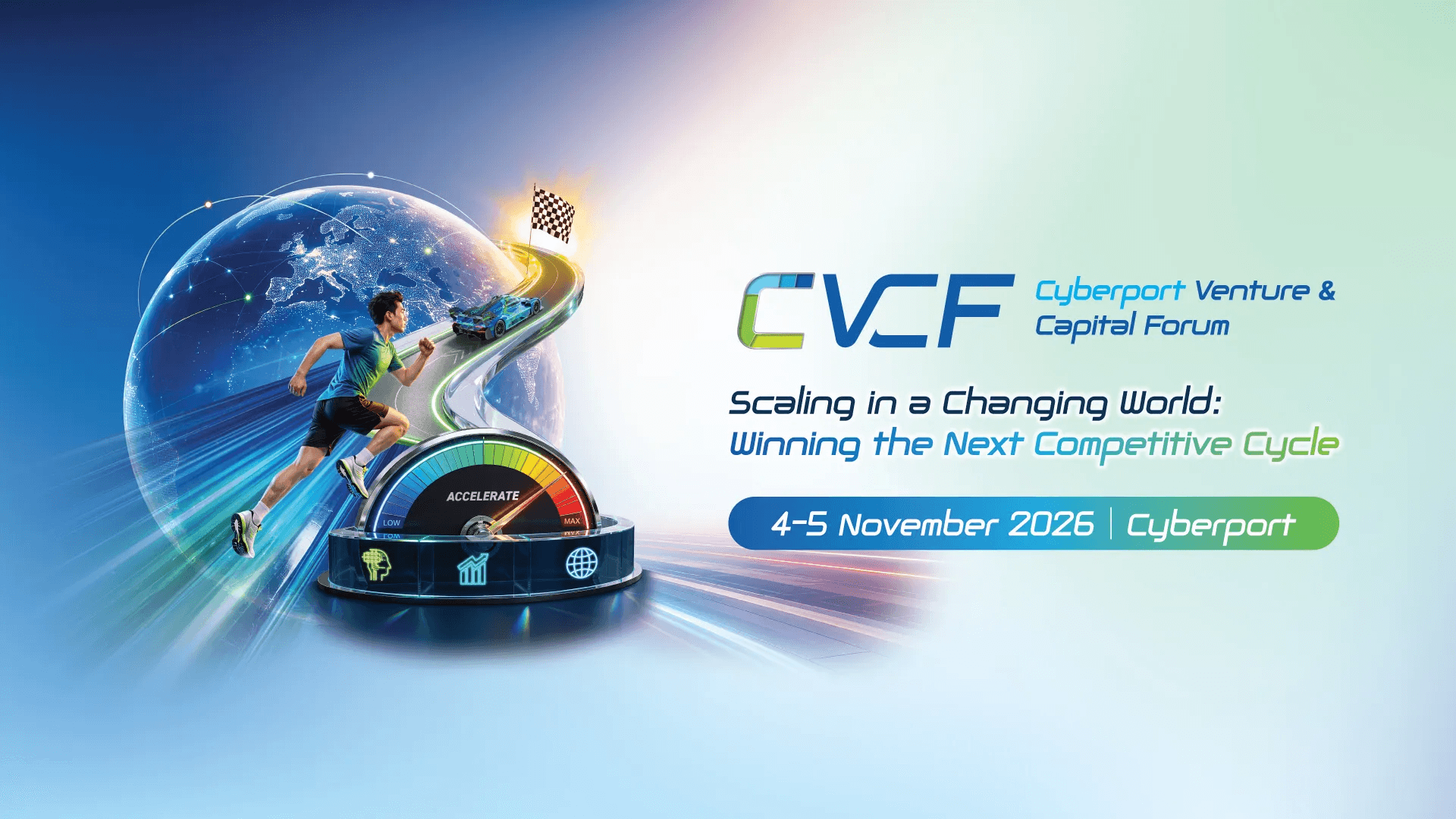 Cyberport Venture & Capital Forum 2026 key visual, 4–5 November 2026 at Cyberport